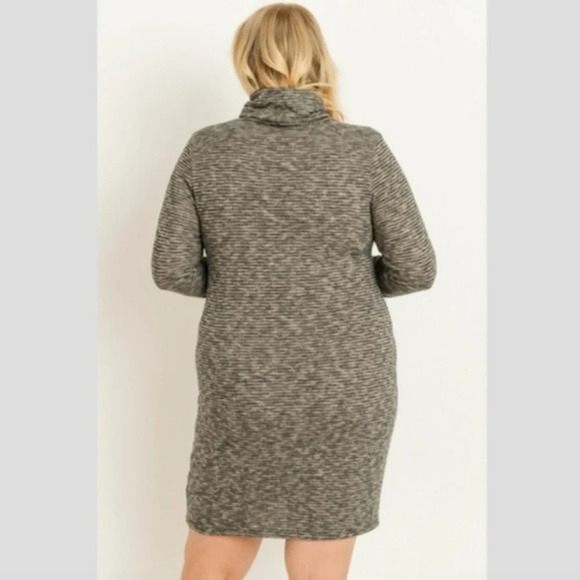 Gilli Dress NWT Plus Cozy Cowl Neck Sweater Dress - Picture 3 of 7